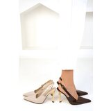 Soho Brown Patent Leather Women's Classic Heeled Shoes 18996 | ePonuda.com
