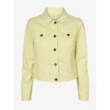 Noisy May Light yellow denim jacket Debra - Women