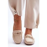 Boto marka niezdefiniowana Women's Classic Suede Loafers Beige Corinell | Shoptok.si