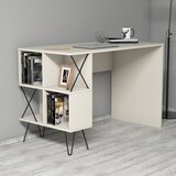 Hanah home Hanah kućni radni sto 120x78,8x60cm krem-crna | Eponuda.ba