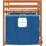  na kat sa zavjesama plavi 80x200 cm od masivne borovine | shoptok.hr