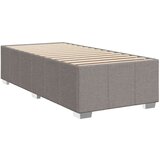 vidaXL Box spring postelja z vzmetnico taupe 90x200 cm blago | Shoptok.si