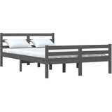  Okvir za krevet od masivnog drva sivi 150 x 200 cm veliki | Eponuda.com