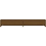  Stojalo za zaslon medeno rjavo 100x27x15 cm trdna bor | Shoptok.si