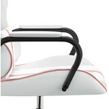  Masažni gaming stol roza in belo umetno usnje | Shoptok.si