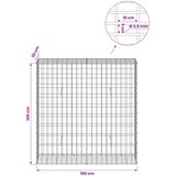  Gabion s žicom debljine 3,5 mm i mrežom 5x10 cm 100x30x100 cm | shoptok.hr