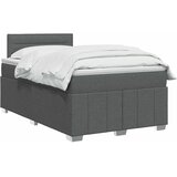  Boxspring krevet s madracem Tamnosiva 120 x 190 cm Tkanina - Tamnosiva 120 x 190 cm Dizajn linija | shoptok.hr