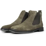 Ducavelli York Genuine Leather and Suede Anti-Slip Sole Chelsea Casual Boots.