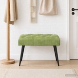 Klupa s gumbastim tkanjem Svijetlo zelena 60 x 40 x 45 cm | shoptok.hr