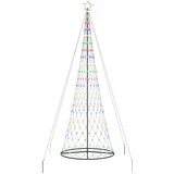 vidaXL LED božićno drvce Šareni 138.5 x 138.5 x 399 cm Metal | shoptok.hr