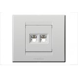 Nopal Priključnica bela PTT telefonska dupla 2xRJ11 6/4 844411.2 Primera | Eponuda.com