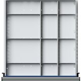 ANKE Pločevinast delilnik za predale ŠxG 500 x 540 mm, ½ - ¼-delitev, za predale z višino 60 mm | Shoptok.si