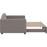  Dnevni krevet na razvlačenje smeđesivi 90 x 200 cm od tkanine | shoptok.hr