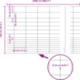 vidaXL Ograda za polja 1.2x25 m Pocinkovani čelik | shoptok.hr