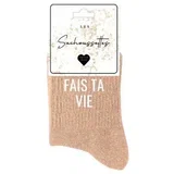 Nogavice Fais ta vie Bež