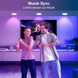 DUSKTEC 68-85mm 4KOS rgb vgradne pametne led točkovne luči z alexa podporo - 7 w, 2700–6000 k odprta embalaža | Shoptok.si