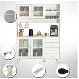 Hanah home Višenamenska komoda Grano 140, 140 x187 x40 cm, Bijela | Eponuda.ba