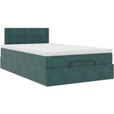  Otomanski krevet s madracem tamnozeleni 120x200 cm baršunasti | shoptok.hr