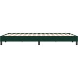 Box Spring krevet bez madracem tamno zeleni 160x220 cm baršun | Eponuda.ba
