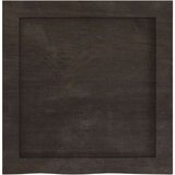  Stenska polica temno rjava 40x40x(2-6) cm trdna hrastovina | Shoptok.si