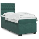 Maison Chic Box spring postelja - Vzmetna postelja z vzmetnico temno zelen 90x190 cm žamet SL10590, (21902050) | Shoptok.si