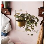 WALLXPERT Dekorativna saksija Parapet, 25x40x17 cm, Zlatne boje | Eponuda.ba