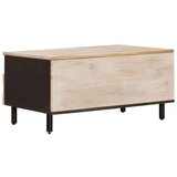  Stolić za kavu s ladicama Bijelo 80 x 54 x 40 cm Čvrsto drvo manga | shoptok.hr