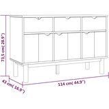  Komoda OTTA smeđe-siva 114 x 43 x 73,5 cm od masivne borovine | Eponuda.com