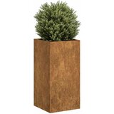 vidaXL Sadilica boja hrđe 40x40x80 cm od pohabanog čelika Cijene