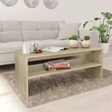 The Living Store Klubska mizica sonoma hrast 100x40x40 cm iverna plošča - Klubska Mizica, (21575177) Cene