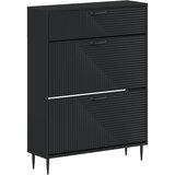  Ormar za cipele HAARLEM 78 x 24 x 103 cm Konstruirano drvo Crna | shoptok.hr