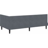  Kutni okvir kreveta Tamno siva 100 cm x 200 cm Baršun | shoptok.hr