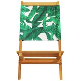  Sklopive stolice 8 kom. Zelena tkanina i puno drvo | shoptok.hr