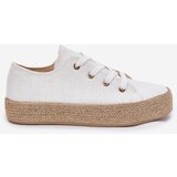 Boto Women's Platform Sneakers With Weaving White Princa | shoptok.hr