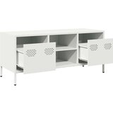 vidaXL TV omarica bela 101,5x39x43,5 cm hladno valjano jeklo | Shoptok.si