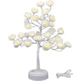 Venisymlis Lučka Rose Tree 30 Led Rose Nočna Lučka Usb Baterijsko Darilo Za Dekleta, Ženske, Najstnice, Poroke, Božič, Zabavo V Spalnici (Bela Vrtnica), (22068112) Cene