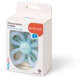BabyOno Silicone Teether Flower grizalo Blue 1 kos | Shoptok.si