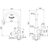 Franke 115.0693.228 Lina New FS 3228.031 kuhinjska armatura | Shoptok.si
