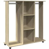 Furnova Garderobna omara sonoma hrast s koleščki 102x38x110 cm inž. les, (21930304) | Shoptok.si
