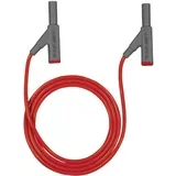 Varnostni merilni kabel [ 4 mm-vtič - 4 mm-vtič] 2 m rdeči 307112, (20461365)