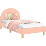  Otroški posteljni okvir z vznožjem z vzglavjem Roza 80 x 160 cm, (5000104714) | Shoptok.si