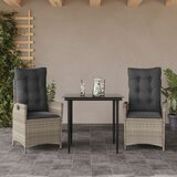 3-dijelni vrtni blagovaonski set svjetlosivi od poliratana | shoptok.hr
