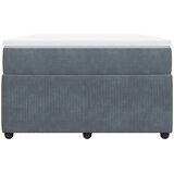  Krevet box spring s madracem tamnosivi 120 x 190 cm baršun | shoptok.hr
