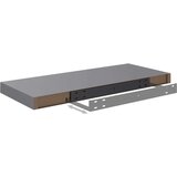 vidaXL plutajuće zidne police 2 kom sive 60 x 23,5 x 3,8 cm MDF | shoptok.hr