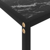  Konzolni stol crni 100 x 35 x 75 cm od kaljenog stakla | shoptok.hr