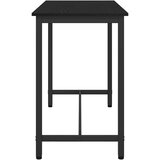  Stol Crni hrast 100 x 50 x 76 5 cm Inženjerska drva i čelik | shoptok.hr