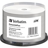 Verbatim 1x50 DVD+R Double Layer 8x Speed 8,5GB thermal printable | shoptok.hr