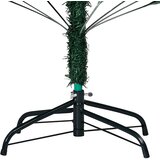  Umjetno osvijetljeno božićno drvce s kuglicama zeleno 180cm PVC | shoptok.hr