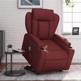  The Living Store Električni masažni stol s funkcijo vstajanja rdeče umetno usnje - Električni Masažni Naslanjač S Funkcijo Vstajanja, (21501976) | Shoptok.si