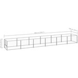  Kavez za pse srebrni 6 m² čelični | shoptok.hr